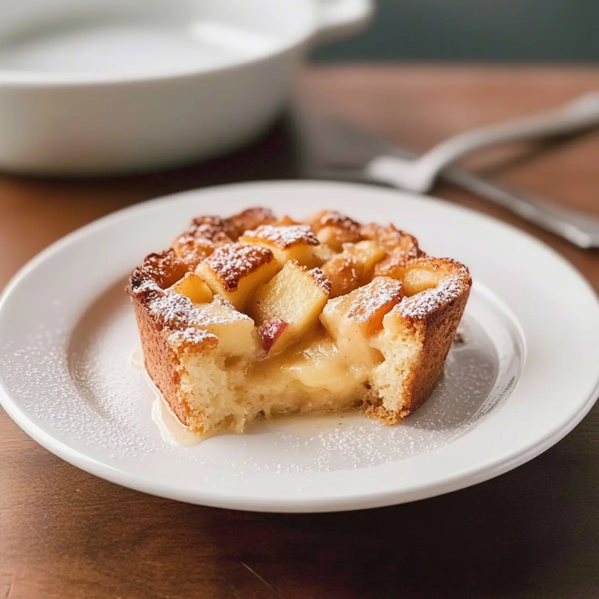 Warm Apple Bread Pudding