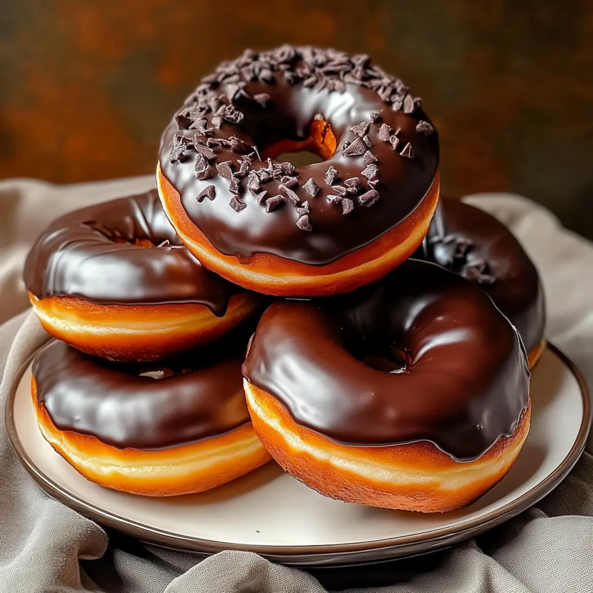 Fluffy Chocolate Glazed Donuts That Melt in Your Mouth 5 Chocolate Glazed Donuts