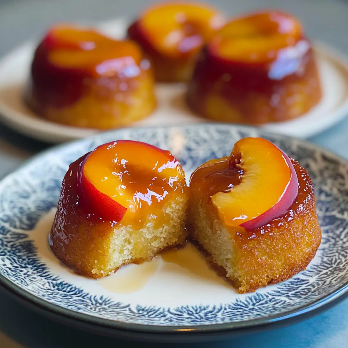 Peach Upside Down Mini Cakes That Brighten Any Day 5 Peach Upside Down Mini Cakes