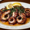 Spicy Garlic Grilled Octopus