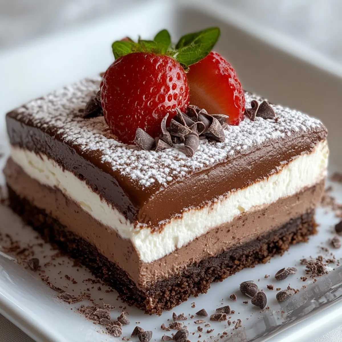 Sugar-Free Chocolate Layered Dessert