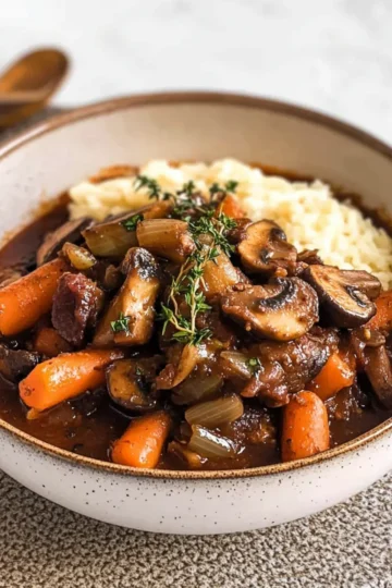 Rich Vegan Mushroom Stew