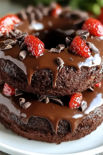 Healthy Chocolate Protein Donuts