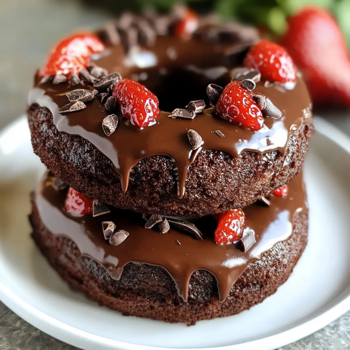 Healthy Chocolate Protein Donuts