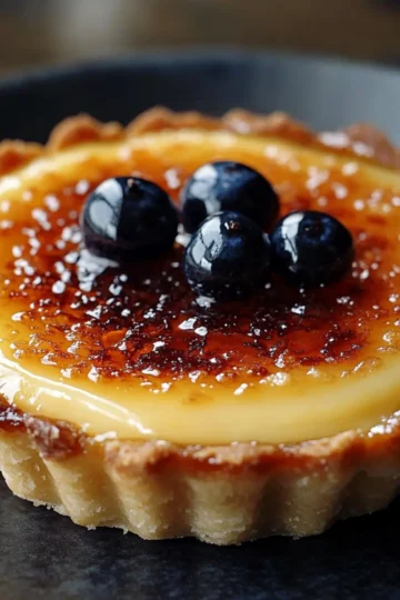Crème Brûlée Vanilla Tart