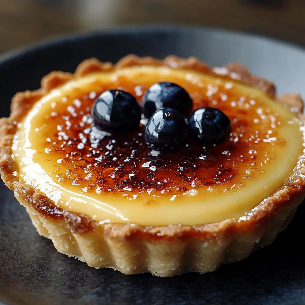 Crème Brûlée Vanilla Tart