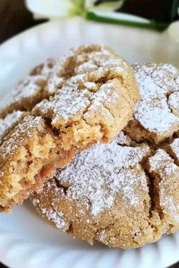 Brown Butter Cinnamon Crinkle Cookies