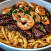 Surf and Turf Garlic Noodles Recipe