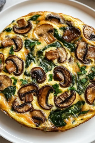 High Protein Mushroom Frittata