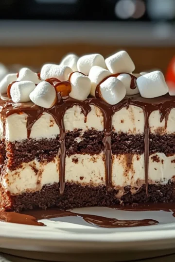 Hot Chocolate Poke Cake