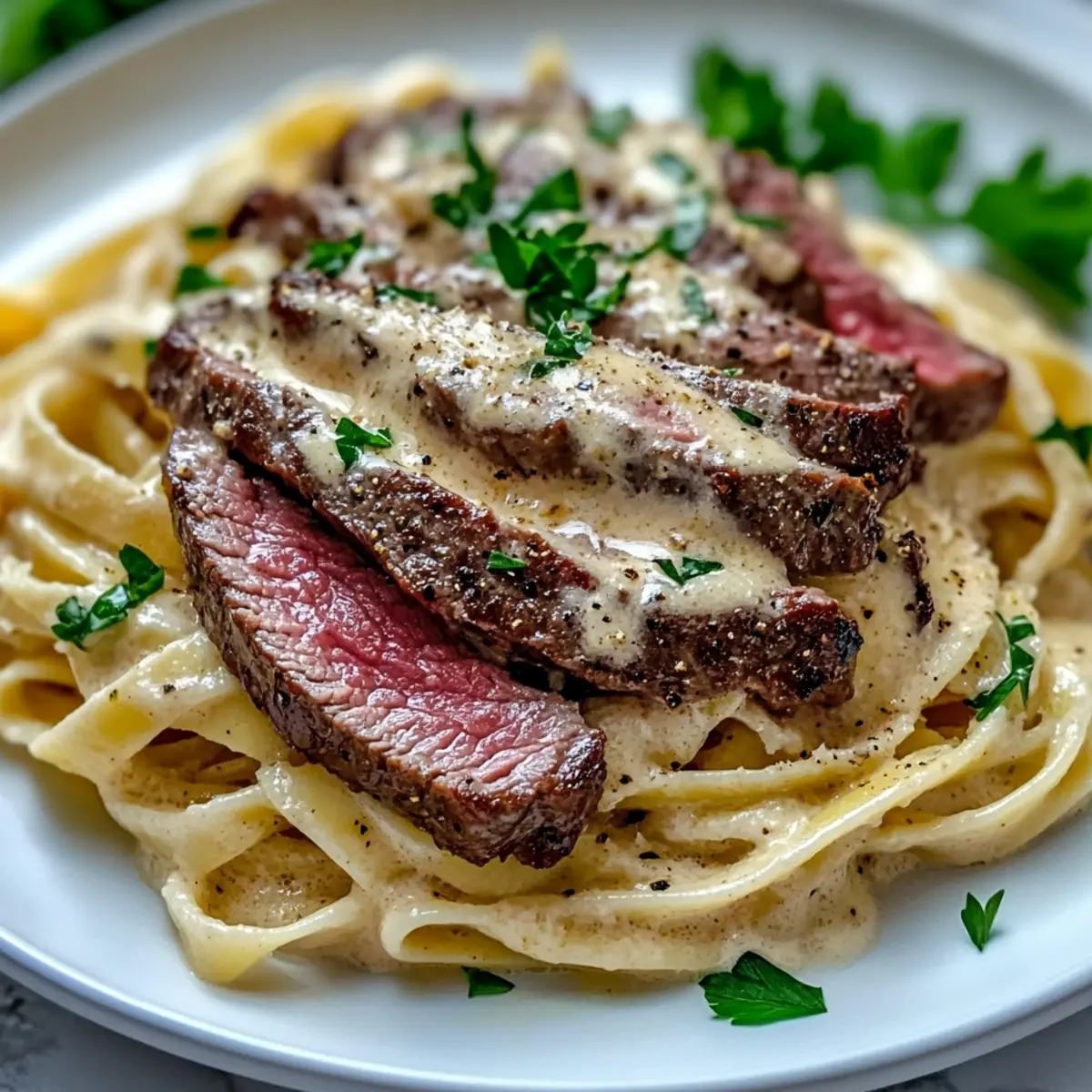 Creamy Steak Pasta