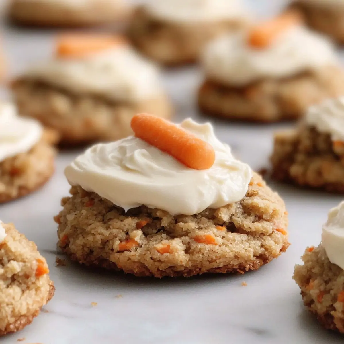 Cream Cheese Frosted Carrot Cake Cookies with Melty Goodness 5 Cream Cheese Frosted Carrot Cake Cookies
