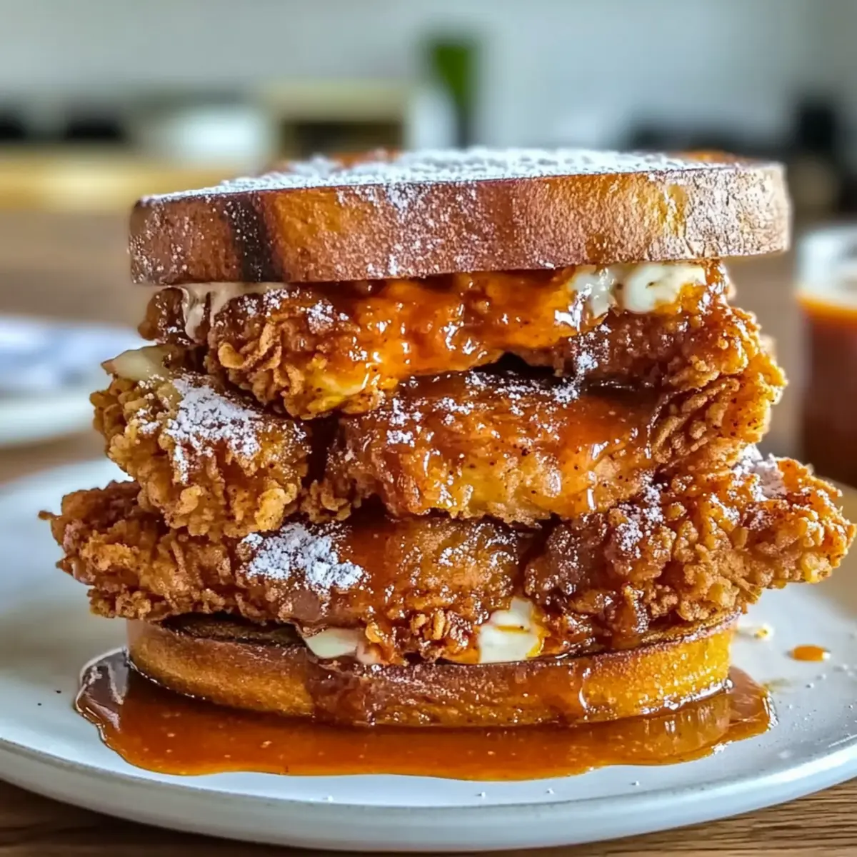 French Toast Fried Chicken Sandwich