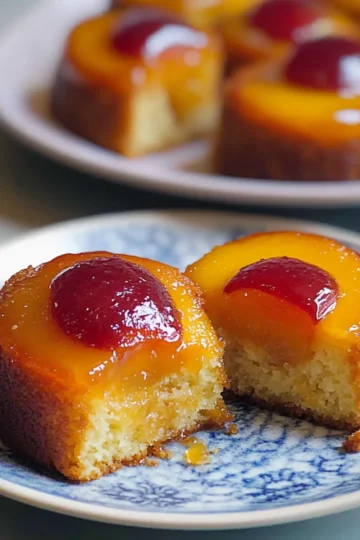 Peach Upside Down Mini Cakes