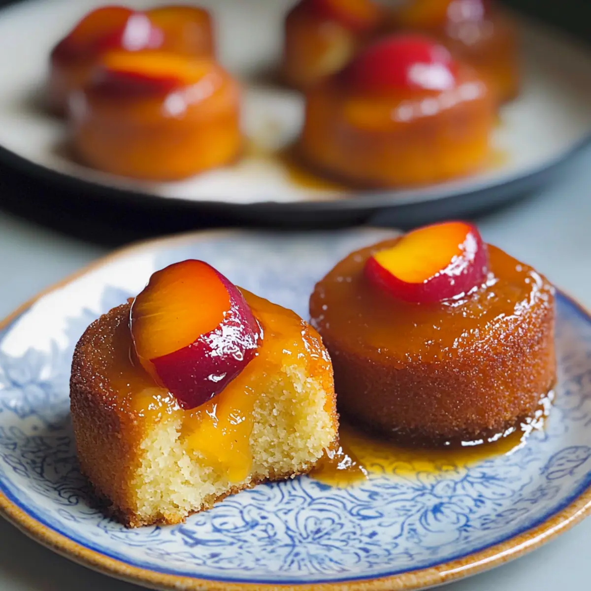 Peach Upside Down Mini Cakes That Brighten Any Day 2 b81b2720 f244 419e 8a21