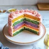 Colorful Rainbow Veggie Cake