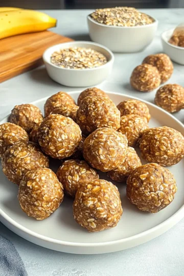 No Bake Banana Cinnamon Energy Bites