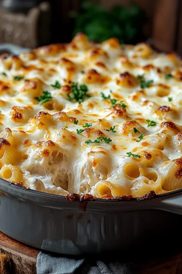 Baked Pasta with Creamy White Sauce