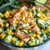 Street Corn Cucumber Chicken Salad
