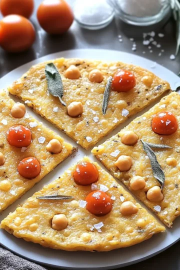 Italian Farinata Chickpea Flatbread