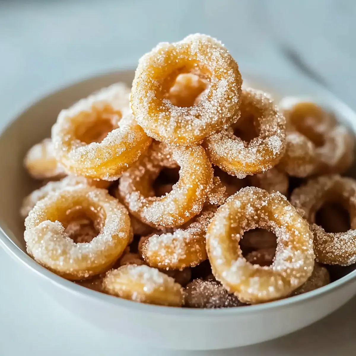 Mini Doughnut Hot Buttered Cheerios