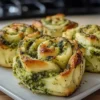 St. Patrick’s Shamrock Garlic Pesto Rolls