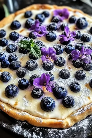 Blueberry Dessert Pizza
