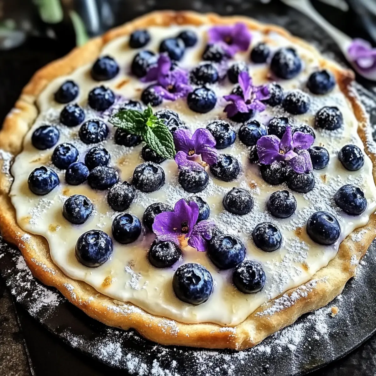 Delicious Blueberry Dessert Pizza Ready in 30 Minutes! 5 Blueberry Dessert Pizza