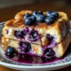 Blueberry Cream Cheese French Toast Casserole