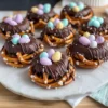 Chocolate-Covered Pretzel Nests