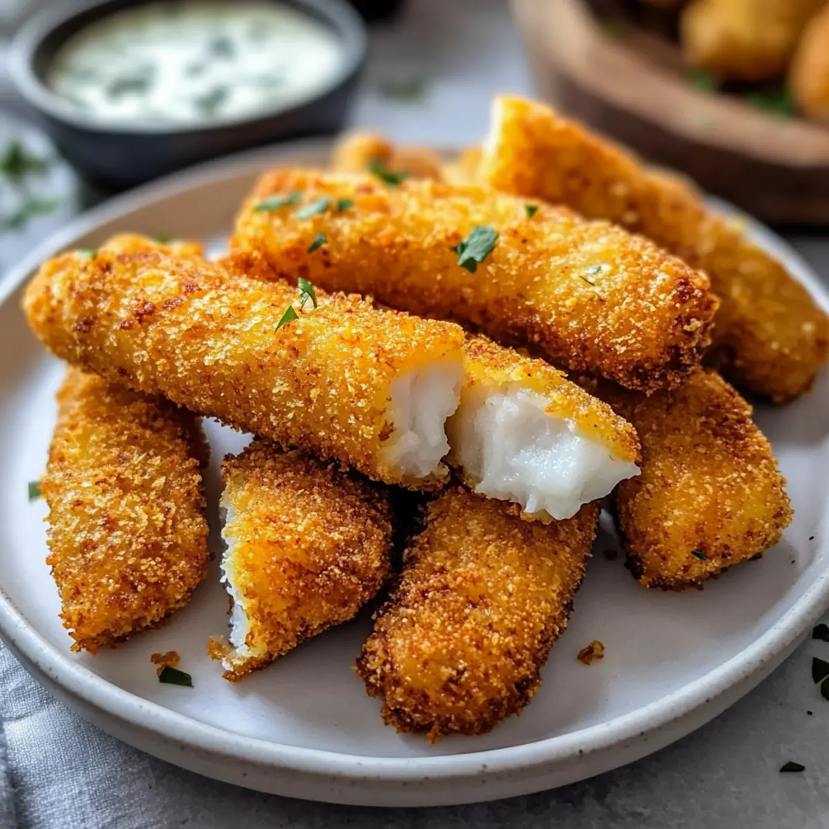 Keto Air Fryer Fish Sticks