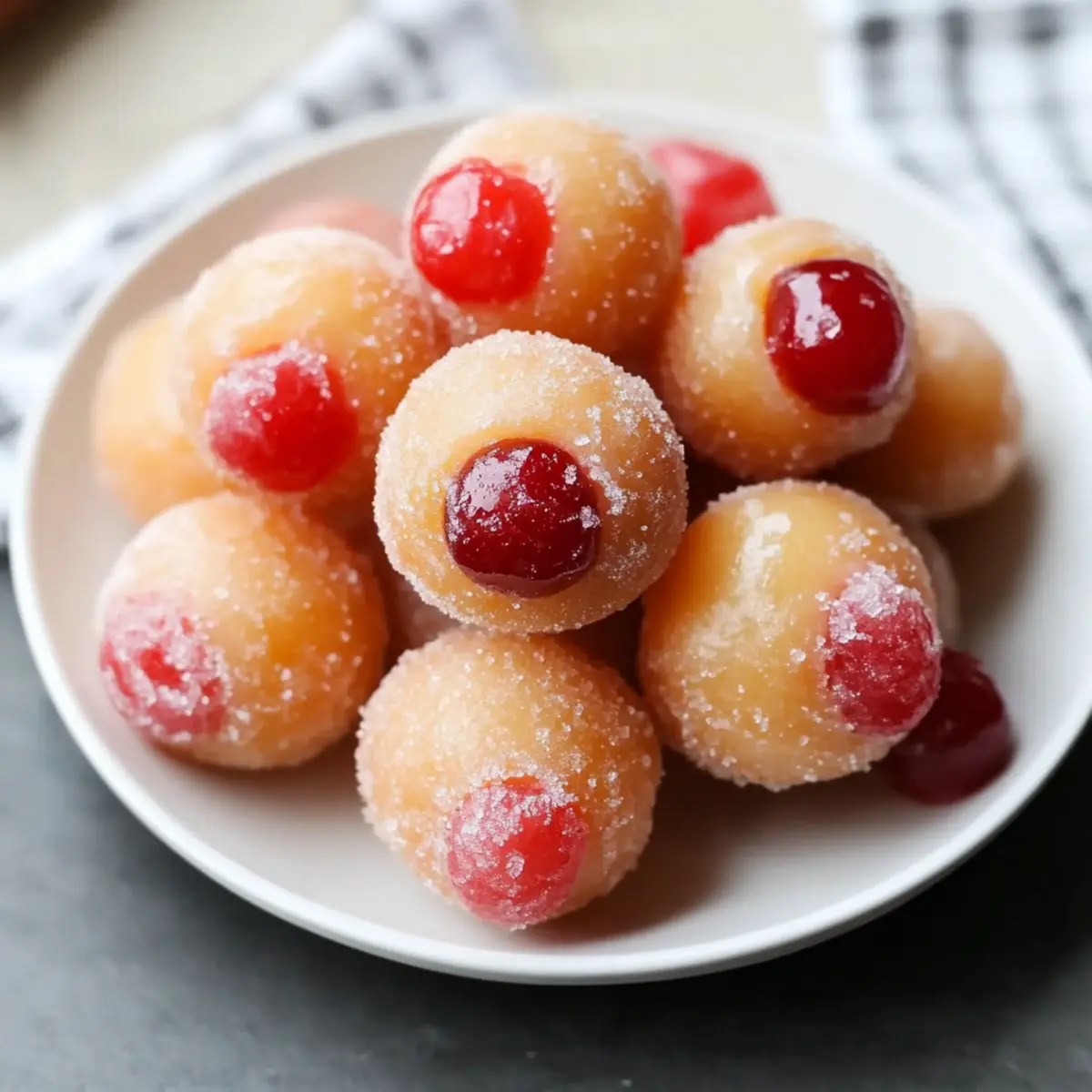 Irresistible Cherry Doughnut Holes