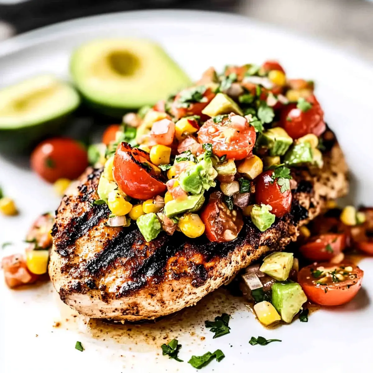 Fiesta Lime Chicken with Avocado Recipe