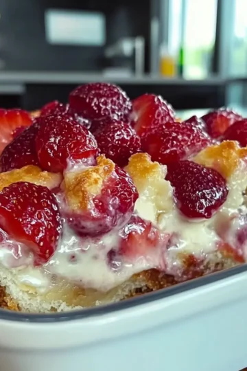 Strawberry Cream Cheese Cobbler Recipe
