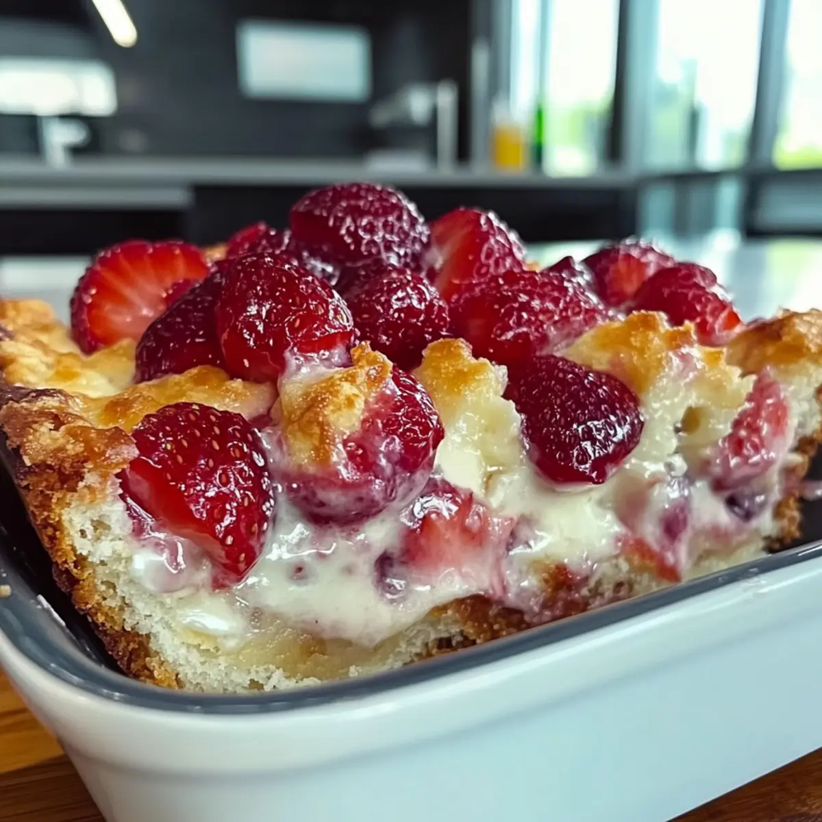 Strawberry Cream Cheese Cobbler Recipe