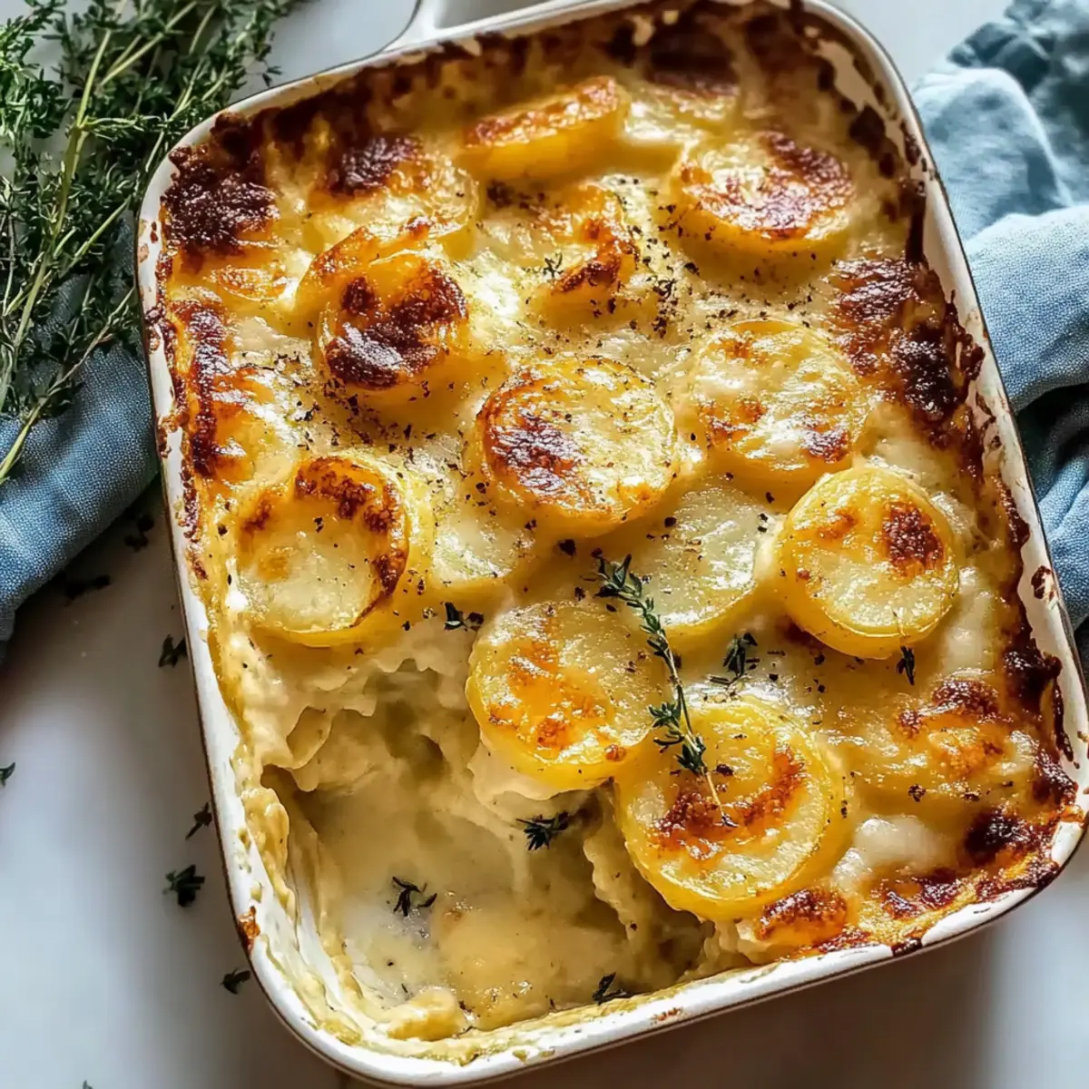 Cheesy Garlic Scalloped Potatoes