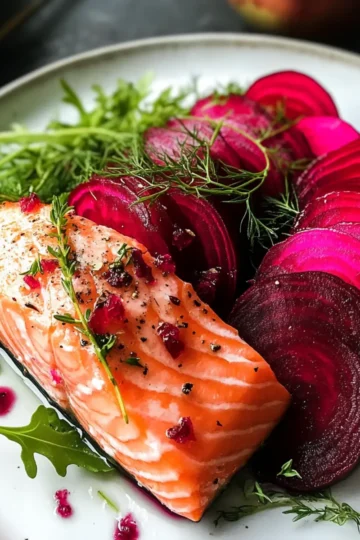 Beetroot Cured Salmon