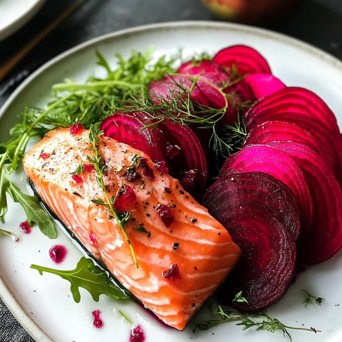 Beetroot Cured Salmon