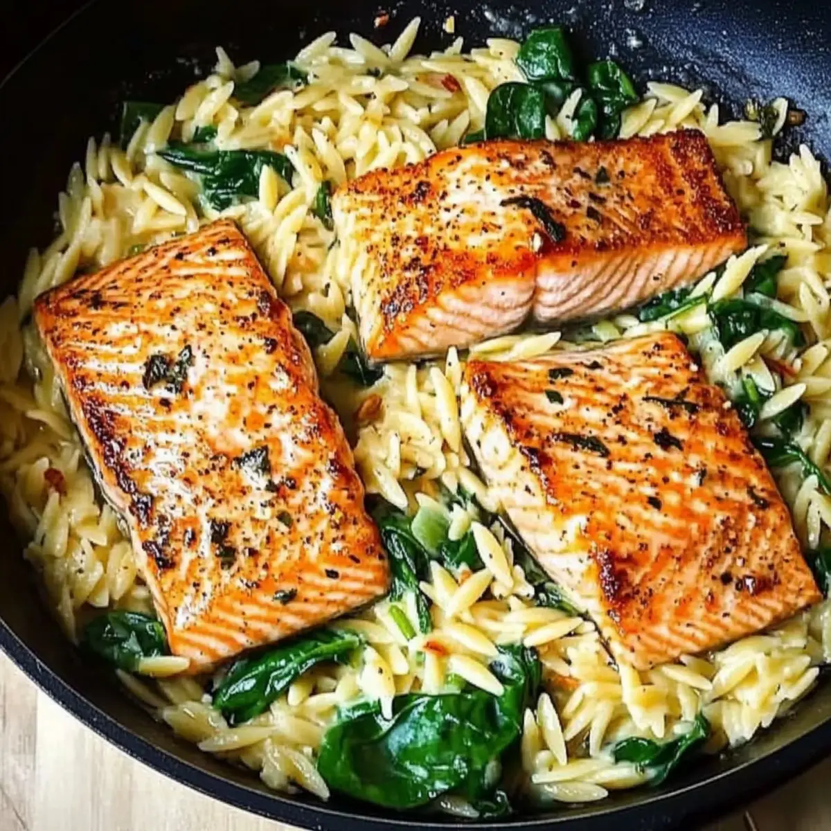One Skillet Salmon with Lemon Orzo for Effortless Weeknight Comfort 4 89900b26 600c 4b6e 8cba