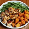 Honey Garlic Chicken and Sweet Potato