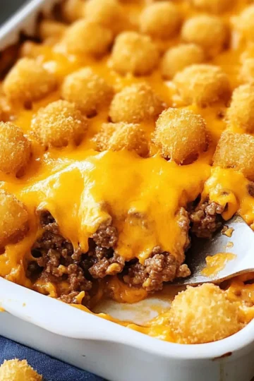 Cheeseburger Tater Tot Casserole