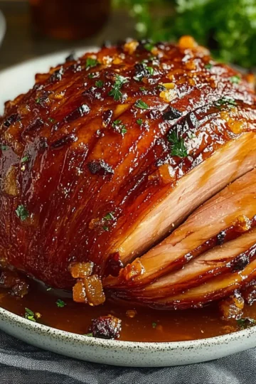 Brown Sugar Honey Glazed Ham