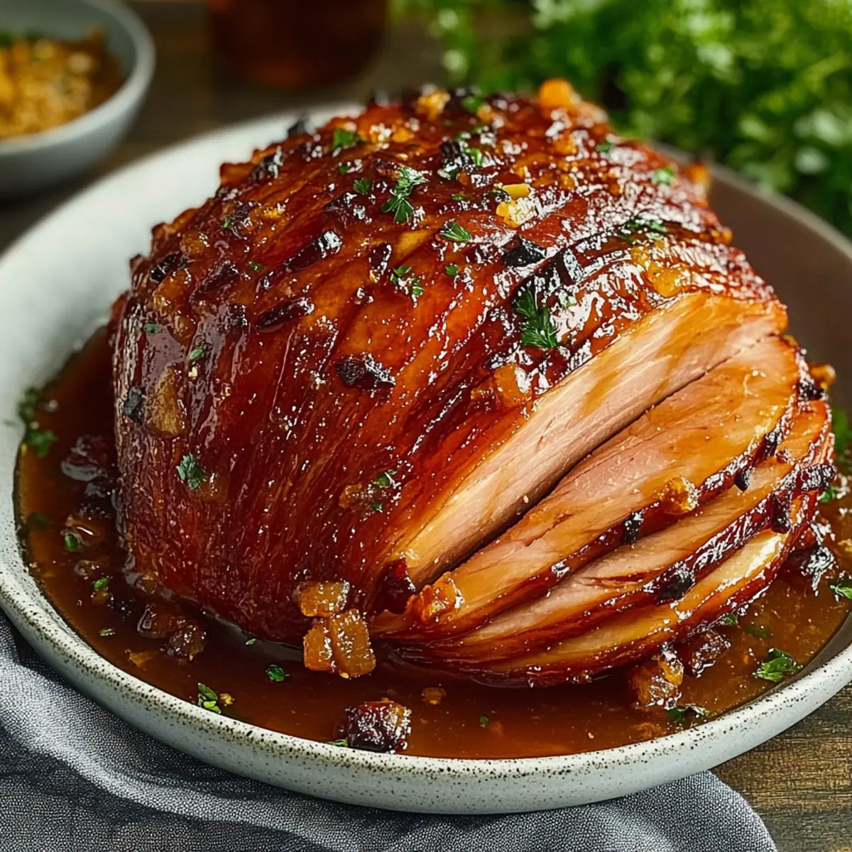 Brown Sugar Honey Glazed Ham