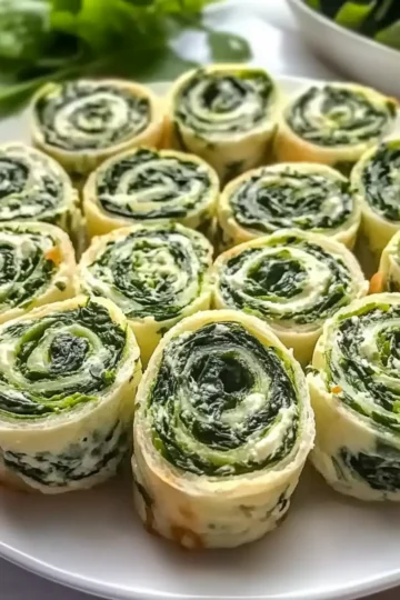 Spinach Dip Pinwheels