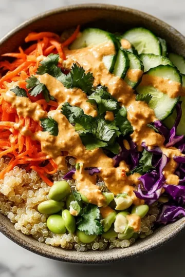 Thai Peanut Quinoa Bowl