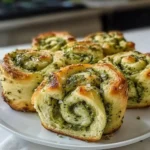 Delicious St. Patrick’s Shamrock Garlic Pesto Rolls Recipe