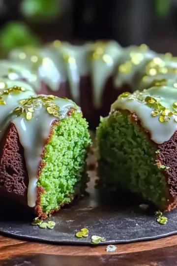 St. Patrick’s Green Mini Bundt Cakes