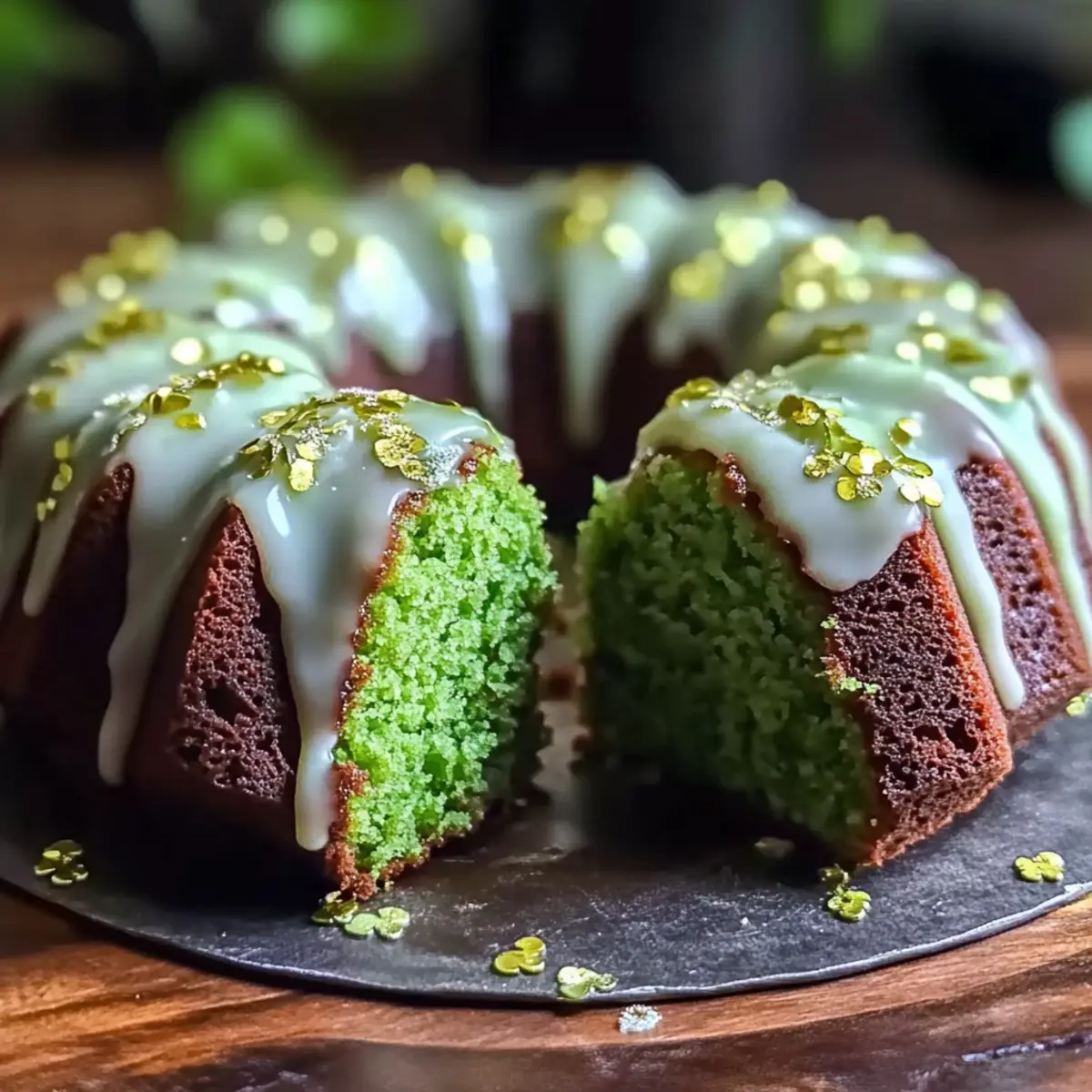 St. Patrick’s Green Mini Bundt Cakes