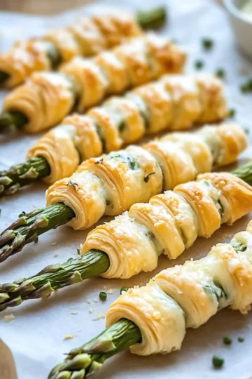 Parmesan Asparagus Pastry Twists