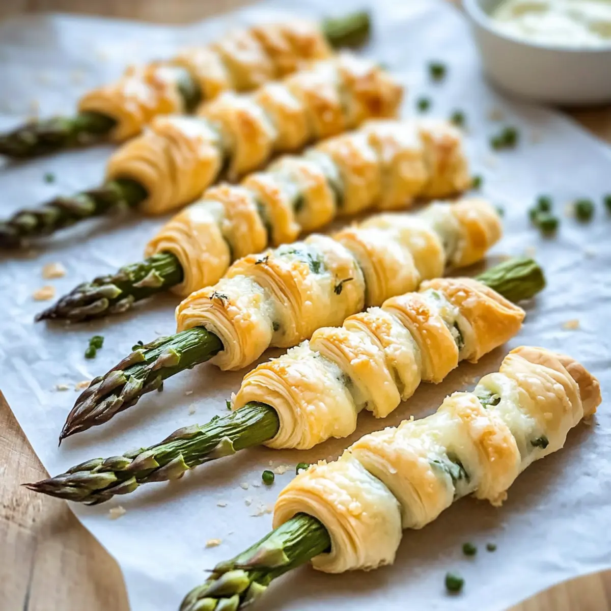 Parmesan Asparagus Pastry Twists